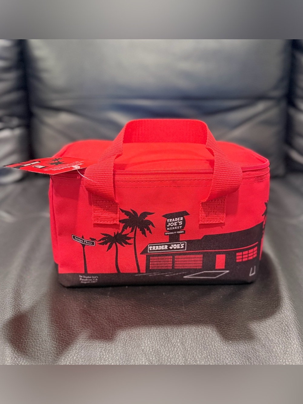 Trader Joe's Red Mini Insulated Lunch Bag Cooler Bag